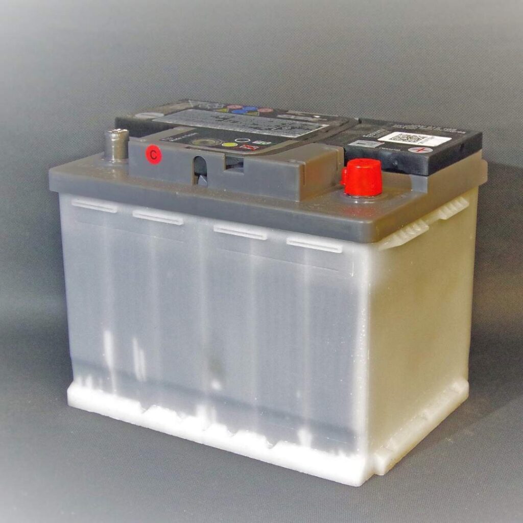 Esempio di aspetto esterno di una batteria agli ioni di litio